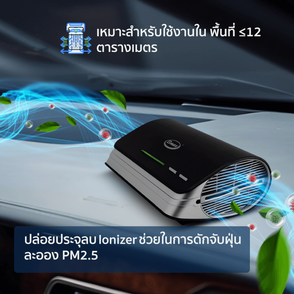เครื่องฟอกอากาศในรถยนต์ GMAX AP-004 